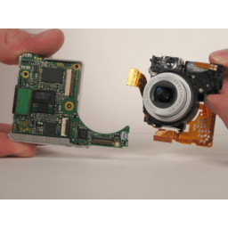 Замена объектива Canon PowerShot SD200 в сборе